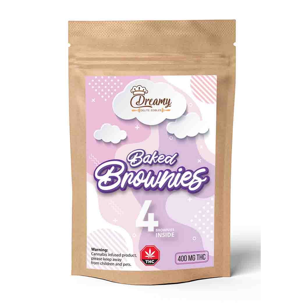 Dreamy Delite Fudge Brownies 400MG THC strain buy weed online cheap weed online dispensary mail order marijuana