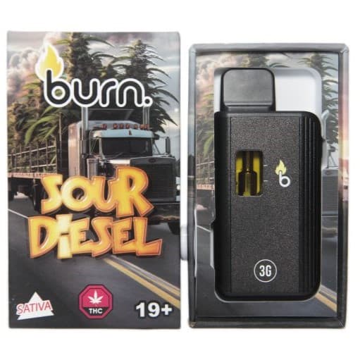 Burn - Sour Diesel Grams Disposable Vape strain buy weed online cheap weed online dispensary mail order marijuana