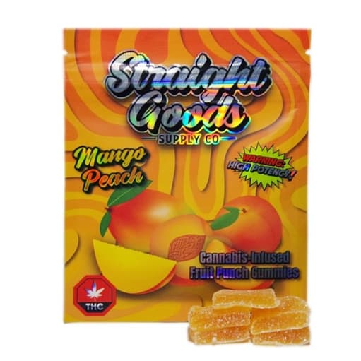 Straight Goods Edibles – Mango Peach (300mg THC) strain buy weed online cheap weed online dispensary mail order marijuana