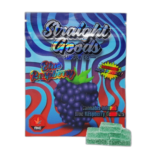 Straight Goods Supply Co Edibles (500mg THC) — Blue Raspberry