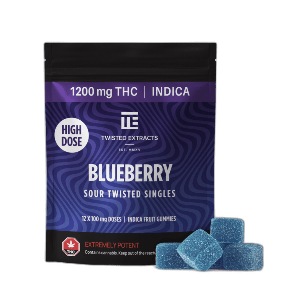 Twisted Extracts High Dose Twisted Singles (1200mg THC) — Blueberry