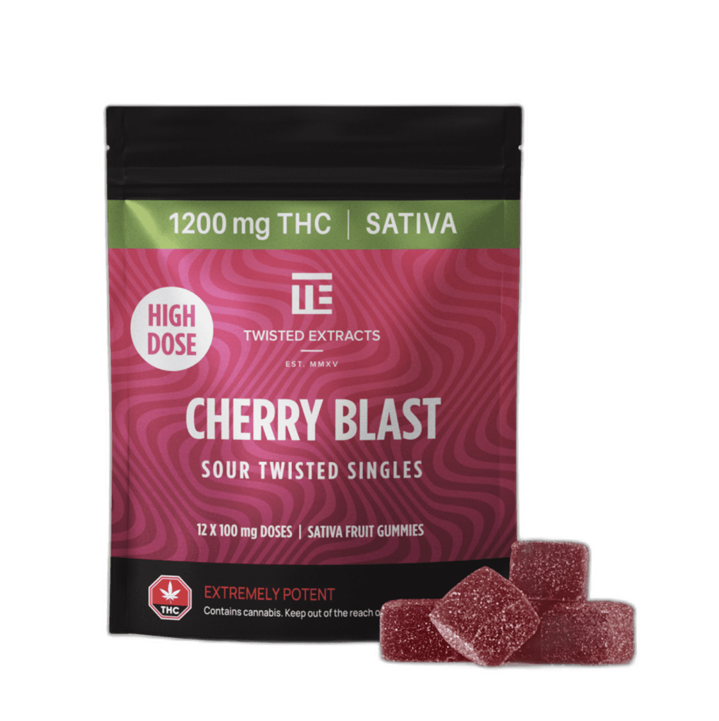 Twisted Extracts High Dose Twisted Singles (1200mg THC) — Cherry Blast