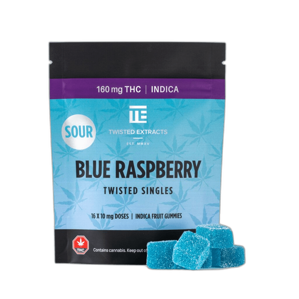 Twisted Extracts Twisted Singles (160mg THC) — Sour Blue Raspberry