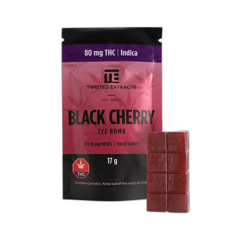 Twisted Extracts Zzz Bomb (80mg THC) — Black Cherry