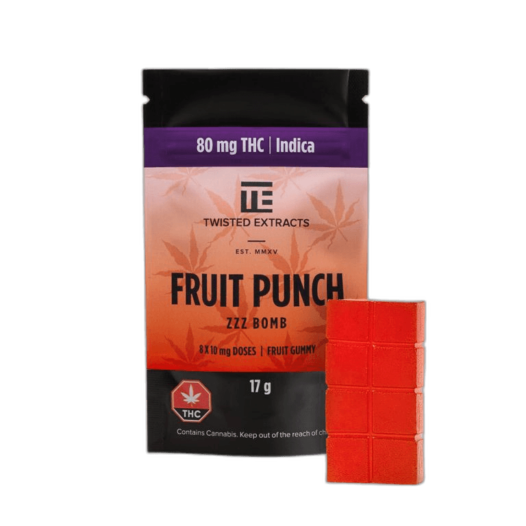 Twisted Extracts Zzz Bomb (80mg THC) — Fruit Punch